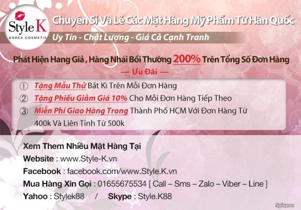 Kem Dưỡng Trắng, Chống Lão Hoá- Chính Hãng Hàn Quốc