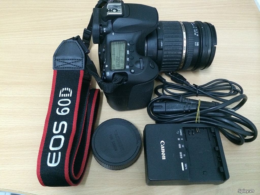 Cần bán máy ảnh Canon 60D + Lens Tamron AF 17-50mm