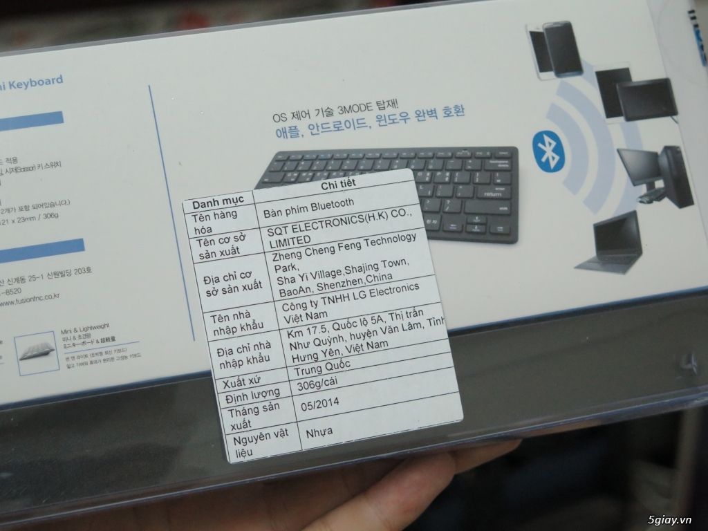 • Bàn phím Bluetooth Inote Hàn Quốc - LG phân phối - 2
