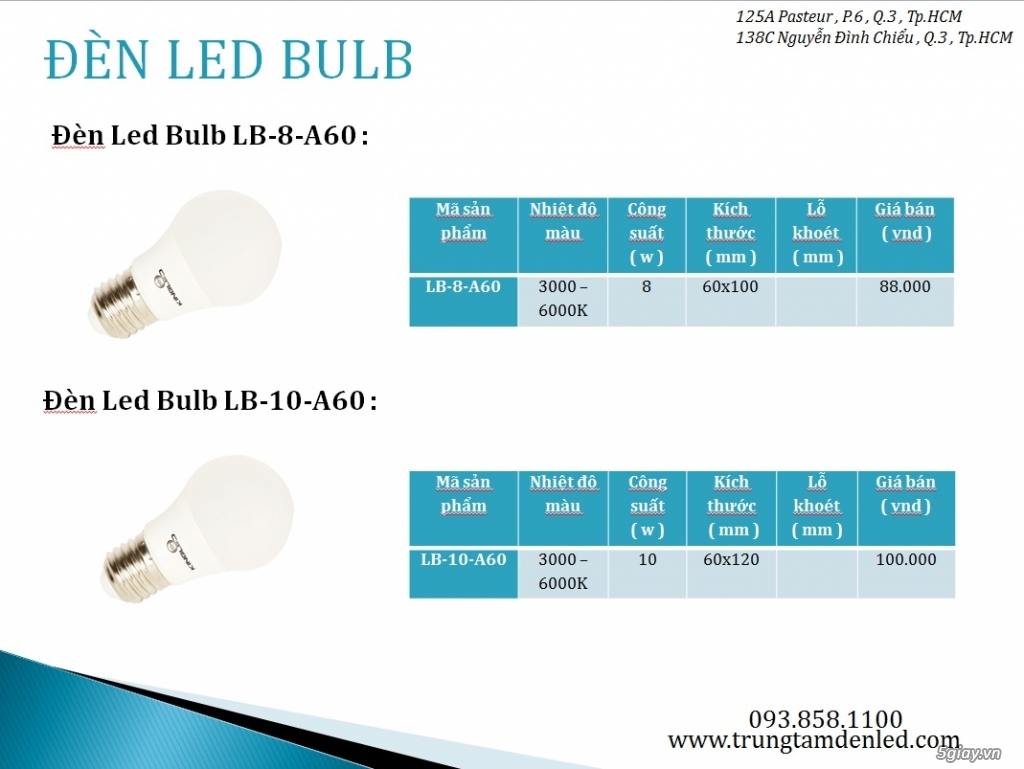 Đèn Led Tube - Bulb Siêu Tiết Kiệm - Giá cả phải chăng - Bảo hành 2 năm - 2