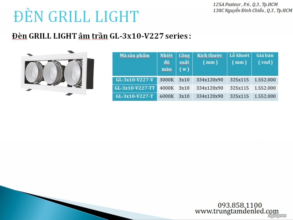 Đèn Led Rọi Ray - Grill Light Siêu Tiết Kiệm - Giá cả phải chăng - Bảo hành 2 năm - 6