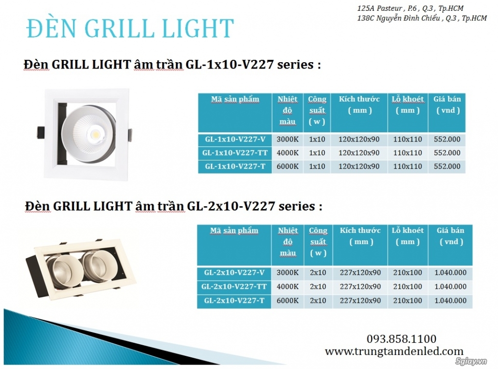 Đèn Led Rọi Ray - Grill Light Siêu Tiết Kiệm - Giá cả phải chăng - Bảo hành 2 năm - 7