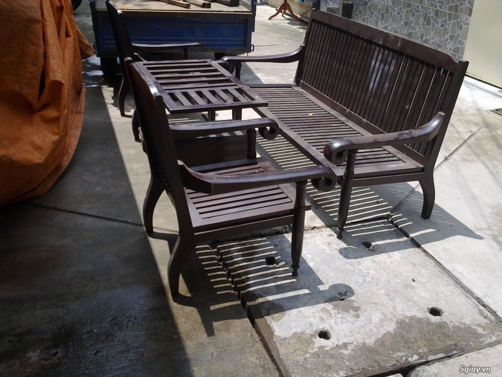 2 bộ salon thẻ gỗ .1 bộ sofa .2 tủ rượu.2 kệ tivi - 4