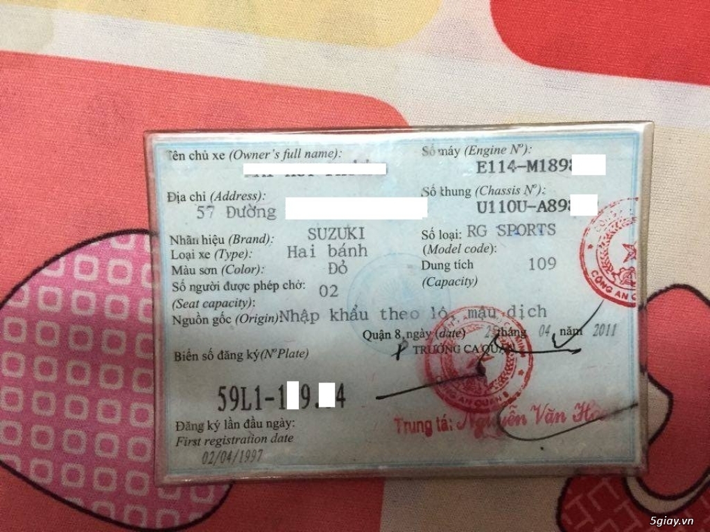 nguyên con xipo 120,6 số đời 99 vô giấy mbc E114 ,bstp 5 số giá >>39tr5 - 1