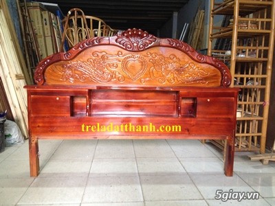 giường gỗ giá rẻ 1.4M x2M ,1.6Mx2M - 1