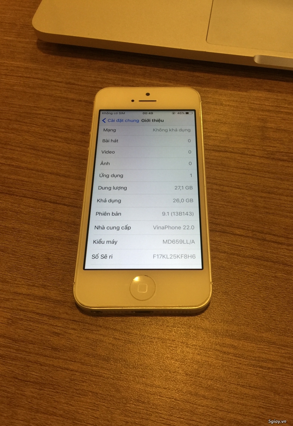 iPhone 5 32gb Quốc Tế giá tốt 4.3t - 2