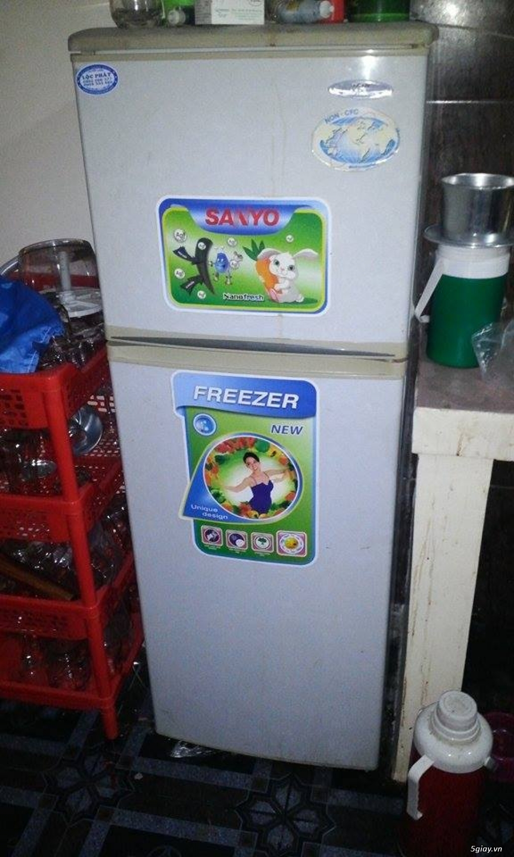 Máy lạnh nhà xài reetech 1,5hp và tủ lạnh Sanyo giá rẻ bèo - 1