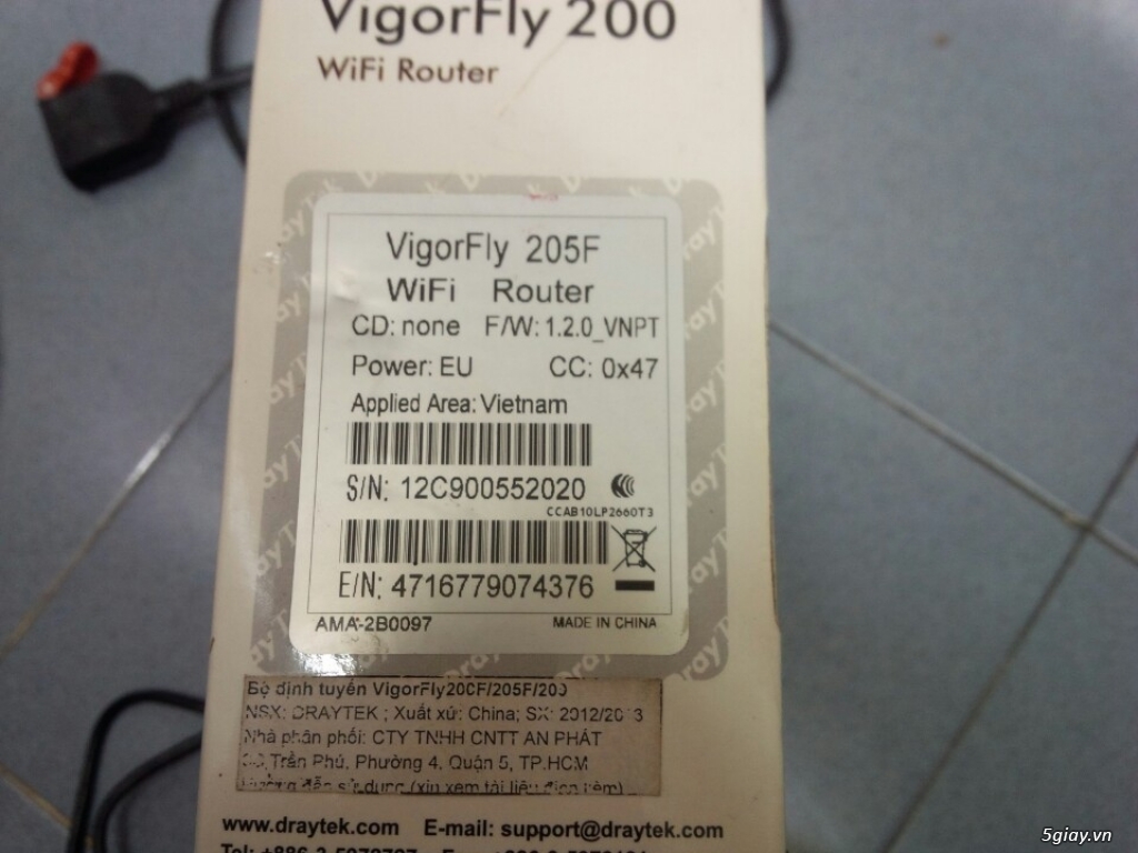 HCM - ***** Router wifi Draytek VigorFly 205f ngon, rẻ *****