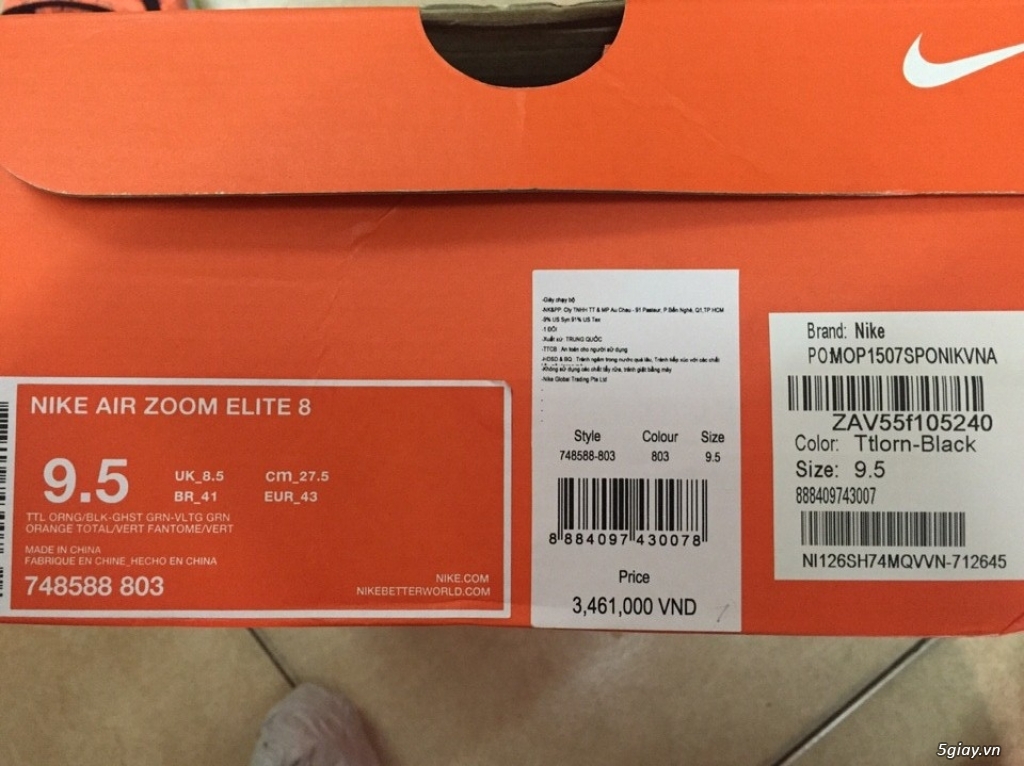 Cần bán giày Nike Air Zoom Elite 8 và Áo khoác Nike chính hãng - 3