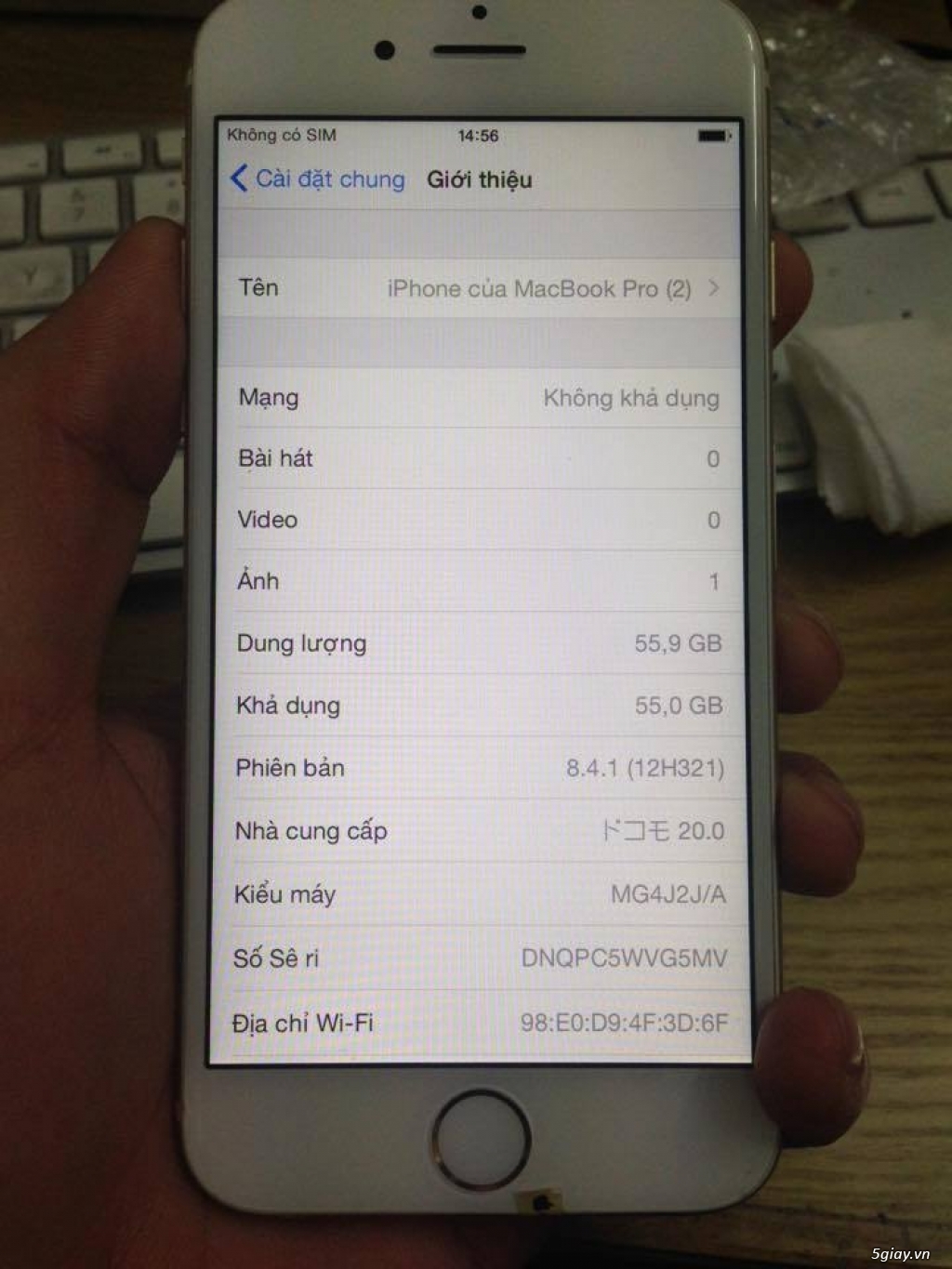 Iphone 6 Lock Nhật 64gb Gold cam kết main zin máy đẹp 99% - 4