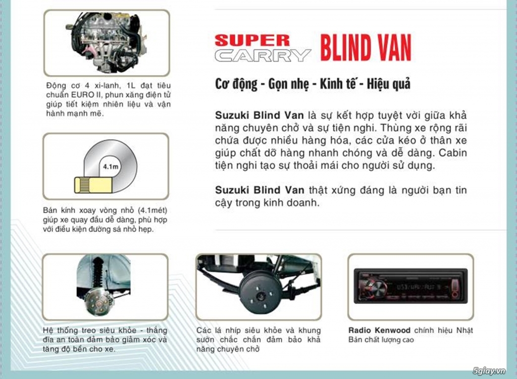 Suzuki Blind Van - sự kết hợp tuyệt vời giữa khả năng chuyên chở và sự tiện nghi. - 3