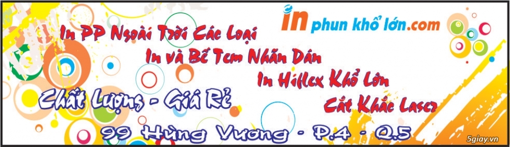 In Băng Rôn, Backdrop - Decal - PP - Chất Lượng - Cắt Khắc Laser