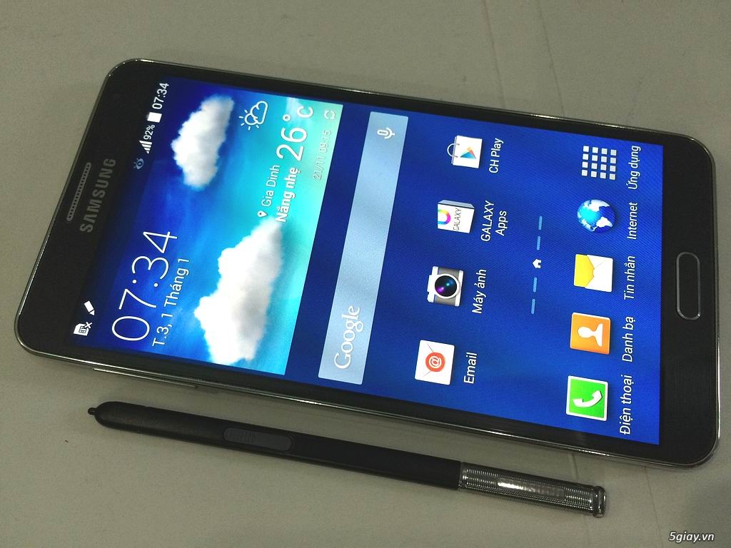 Samsung GALAXY Note 3 N900 32Gb đen công ty SSVN mới 99%