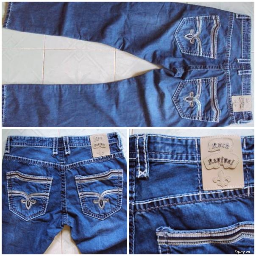 Bán quần si đa ( seconhand ) jean True Religion ( quần ông địa ) hàng chính hãng ! made in USA - 17