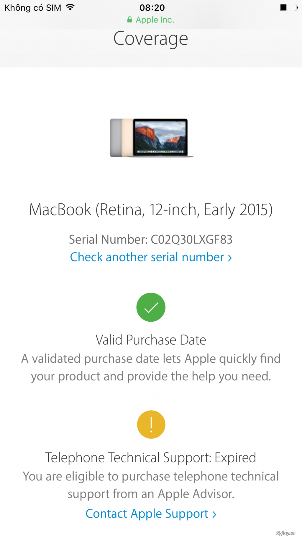 Macbook Pro 12inch retina Gold max options mới 98%, BH 7/2016