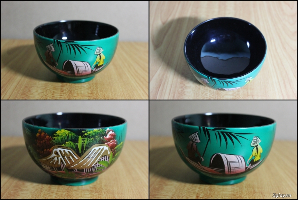 Vật dụng trong nhà, chén, tô, ly, bình sơn mài