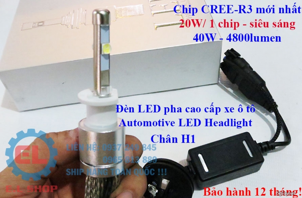 E.L SHOP - Đèn Led siêu sáng xe ô tô: XHP70, XHP50, Philips Lumiled, gương cầu xenon... - 7