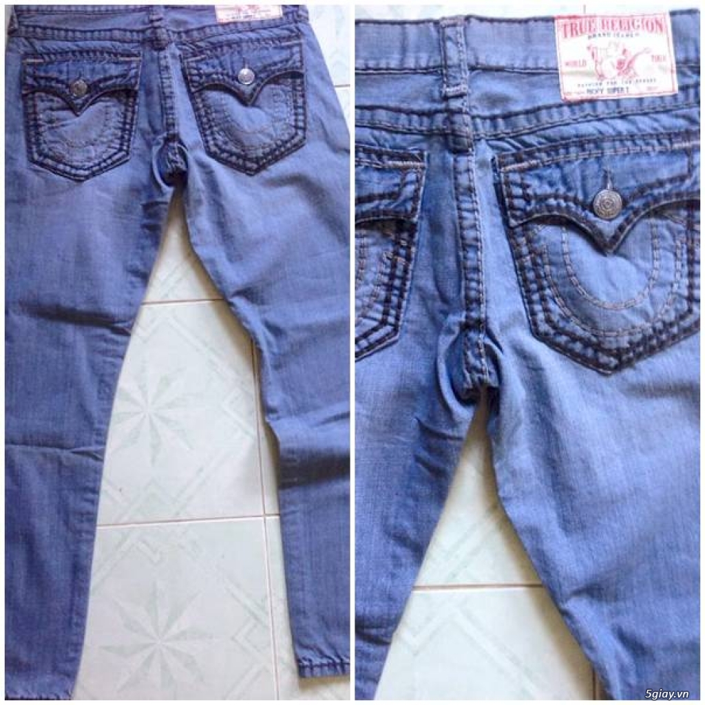 Bán quần si đa ( seconhand ) jean True Religion ( quần ông địa ) hàng chính hãng ! made in USA - 4