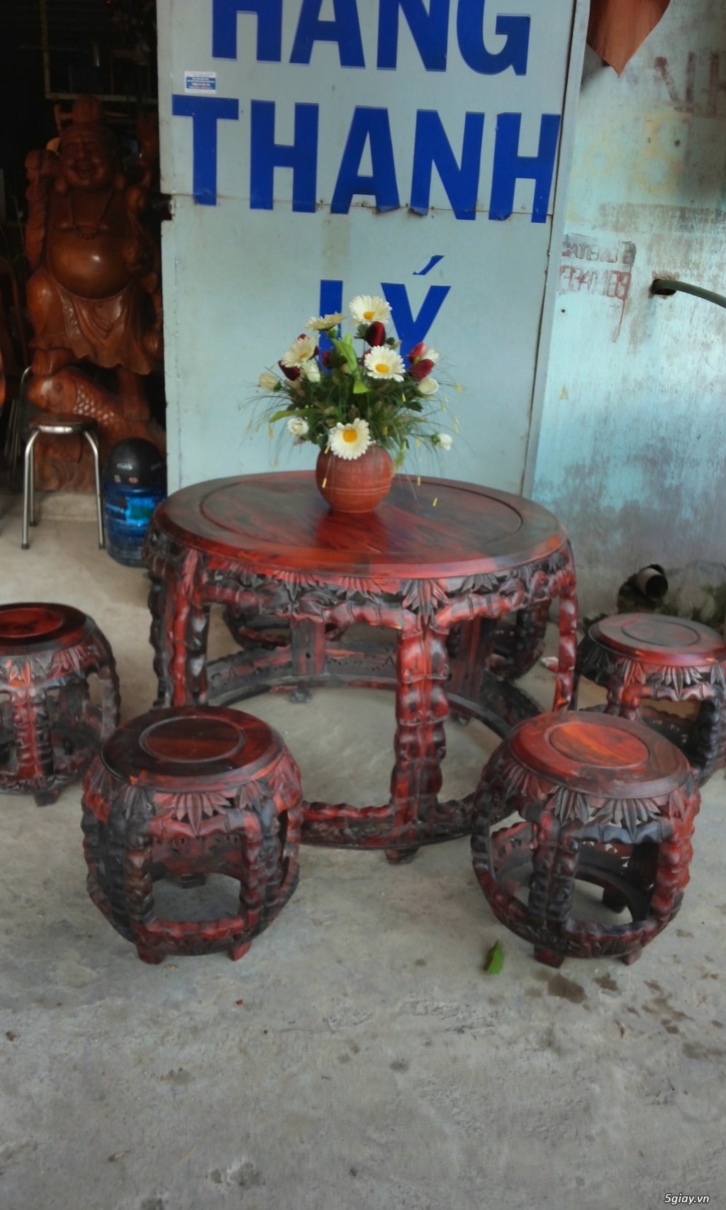 bộ bàn ghế cũ gổ trắc 0988588866