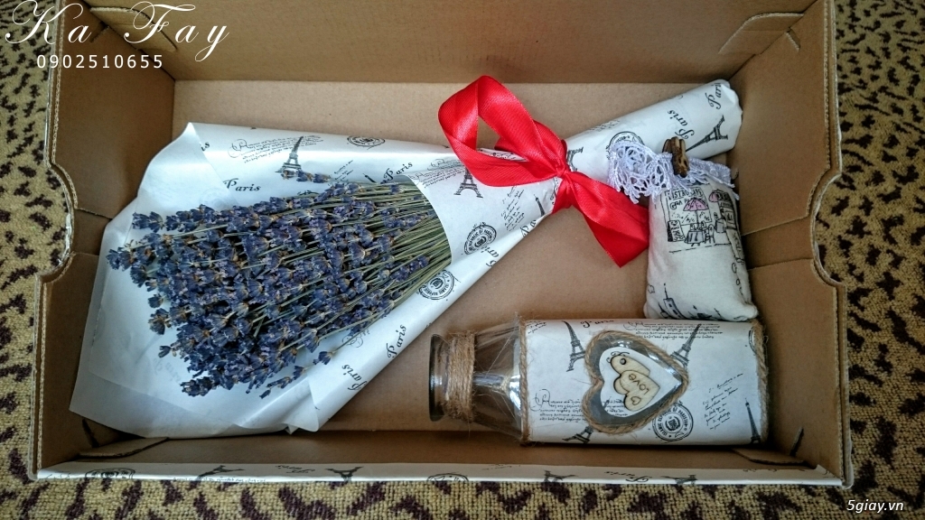 Hoa khô Lavender nhập khẩu từ pháp vs phụ kiện handmade - 2