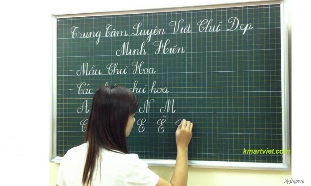 Bảng từ giá rẻ, Bảng kẻ ô ly, Bảng từ xanh viết phấn kẻ ô ly Tiểu học - 17