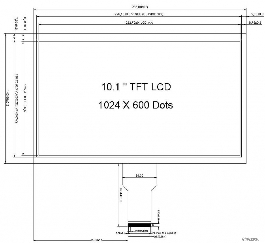 Bán màn hình TFT LCD DISPLAY ER TFT 101-1