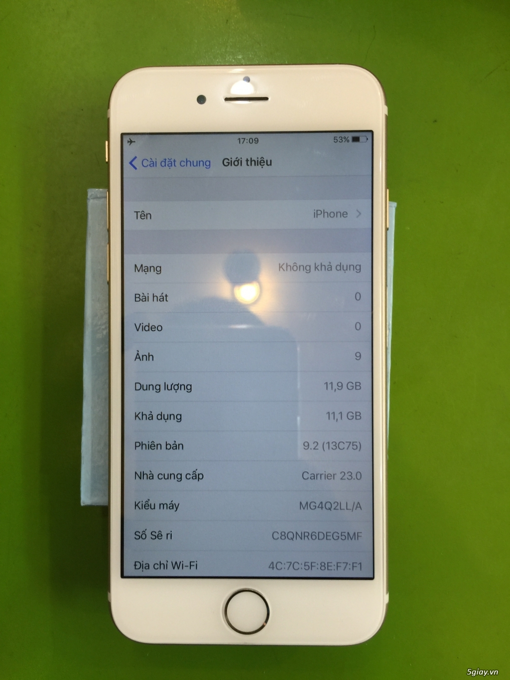 iPhone 6 16GB Quốc tế màu GOLD máy đẹp 99%