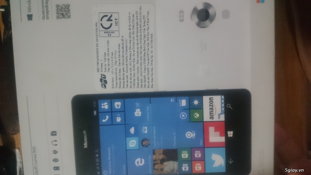 lumia 950 giá 10tr còn fix mạnh cho ai muốn mua :)