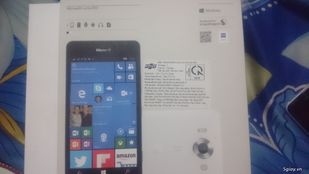 lumia 950 giá 10tr còn fix mạnh cho ai muốn mua :)