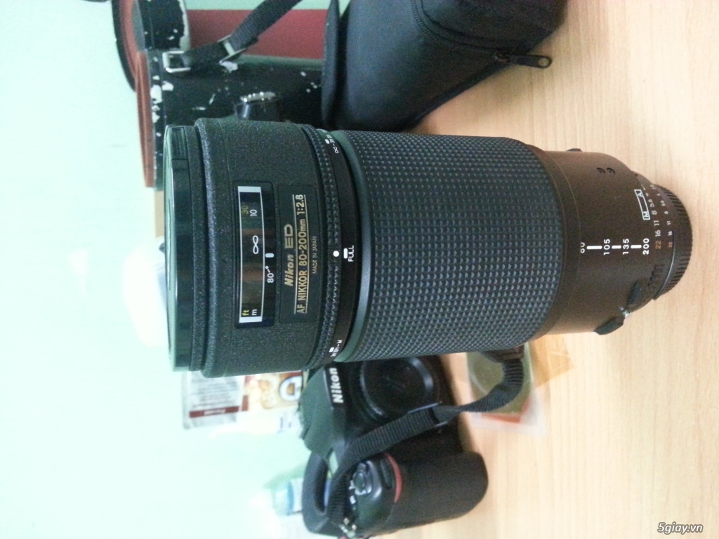Cần Bán Nikon 80-200 ED F2.8 Đời 2 Zoom Đẩy - Kèm Hộp Đựng - Giá 7tr