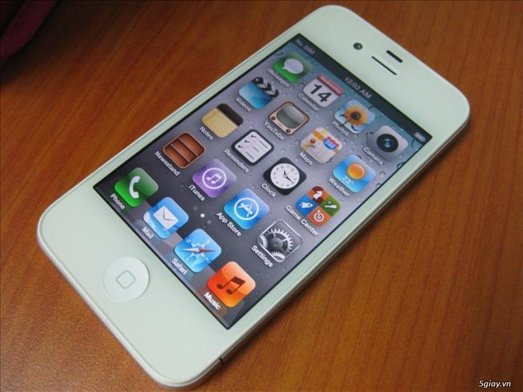 Cần bán iphone 4 White 16Gb mới leng keng - 1