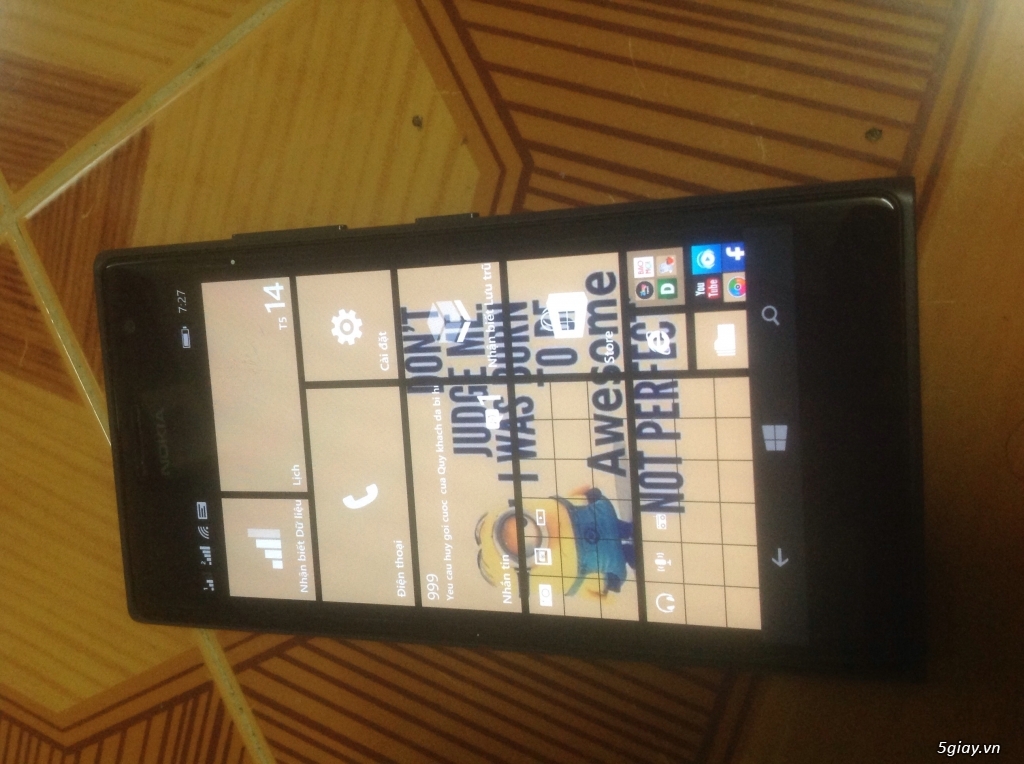 NOKIA LUMIA 730 mau xa'm (hang TGDĐ), 99%, fullbox, BH den 08/2016 - 3