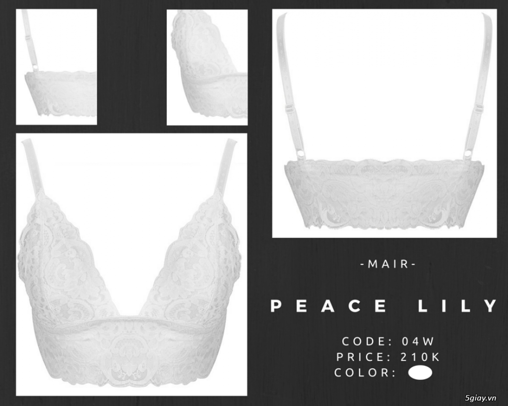 Áo lót ren ko gọng mút LACY only 135k (hàng thiết kế handmade, may theo số đo) - 29