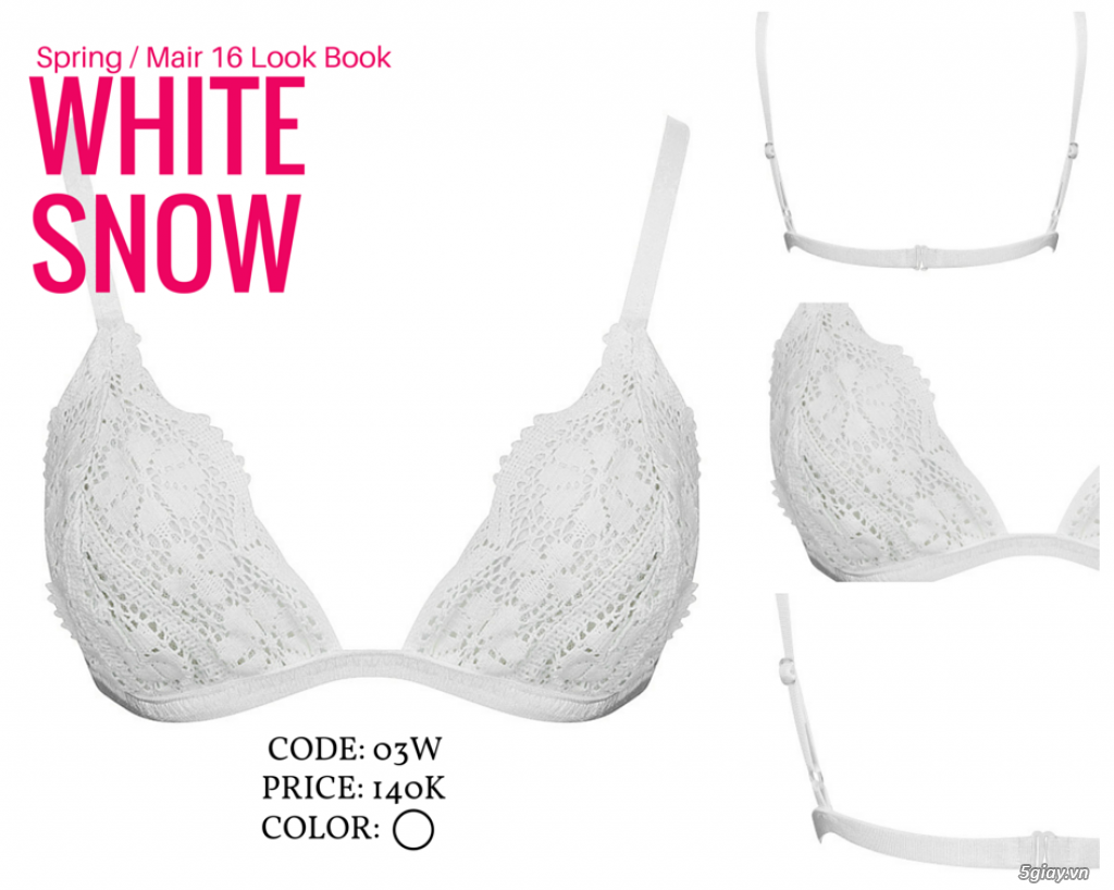 Áo lót ren ko gọng mút LACY only 135k (hàng thiết kế handmade, may theo số đo) - 16