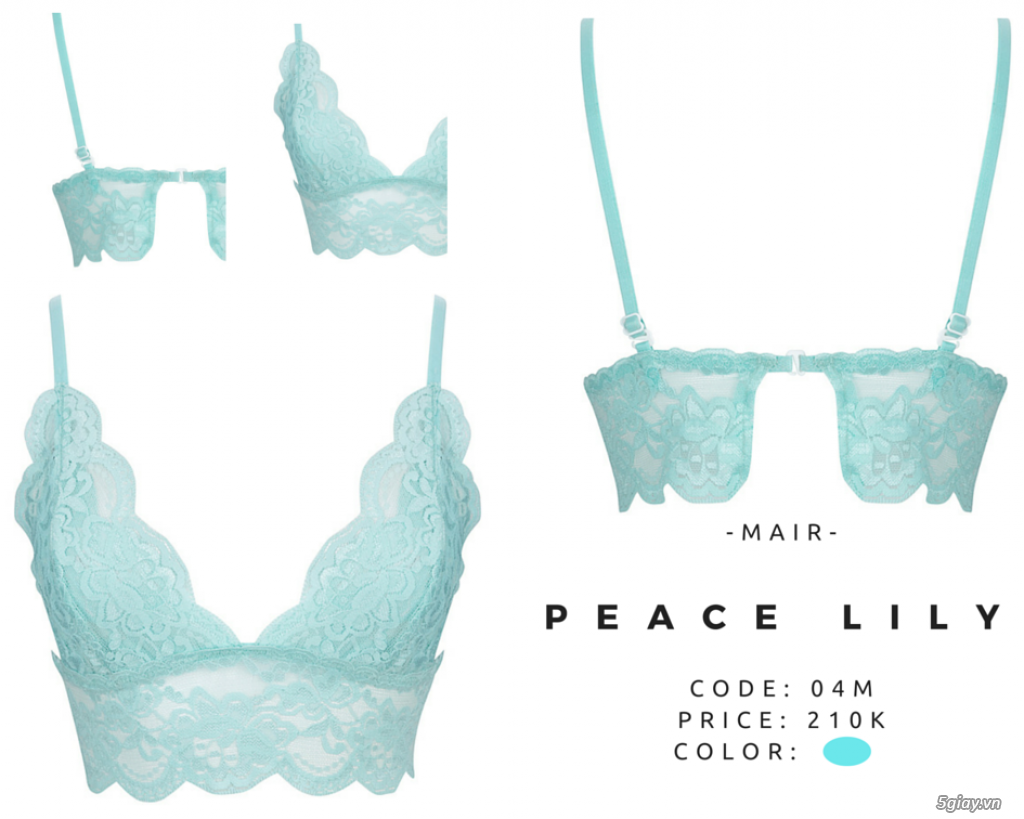 Áo lót ren ko gọng mút LACY only 135k (hàng thiết kế handmade, may theo số đo) - 19