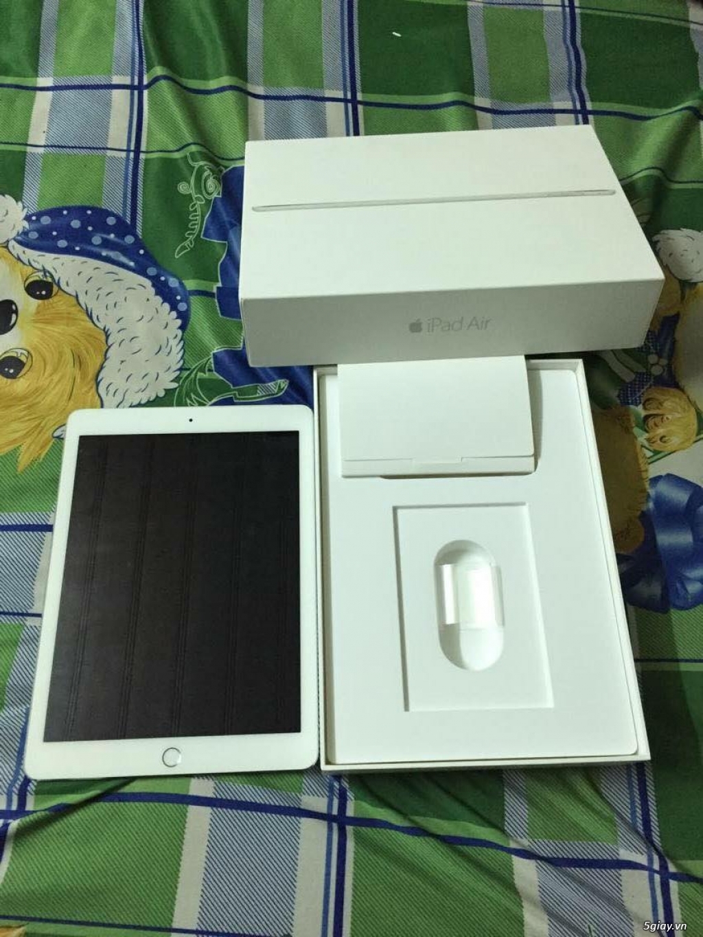 Ipad air 2 16gb 4G + WiFi mới 98% màu trắng full box - 5