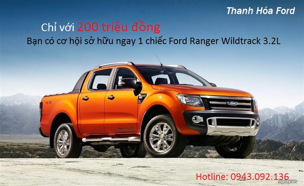 Thanh Hóa Ford - Mua bán xe Ford Ranger, Ecosport, Everest, Focus, Fiesta, Transit + nhiều ưu đãi