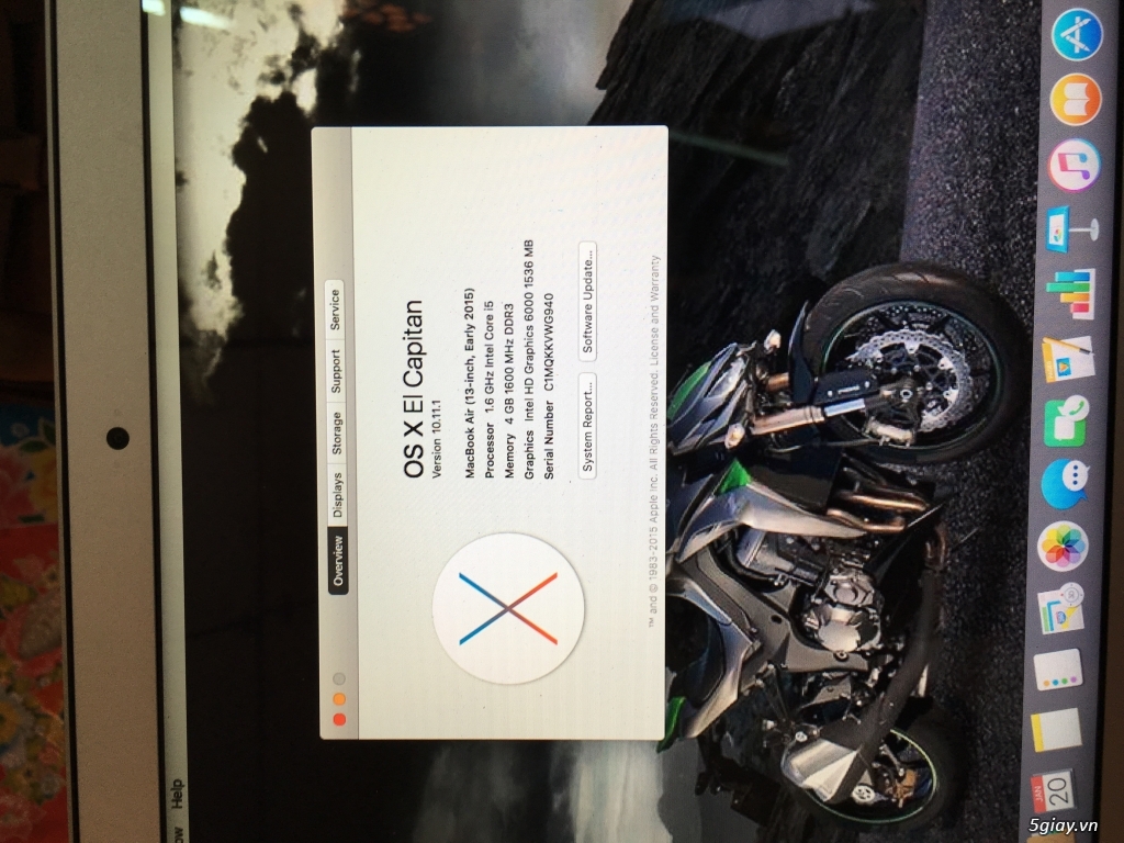 Macbook air i5 13inch 2015 Full Box Nguyên Hộp Mới Mua Tại Haloshop - 4