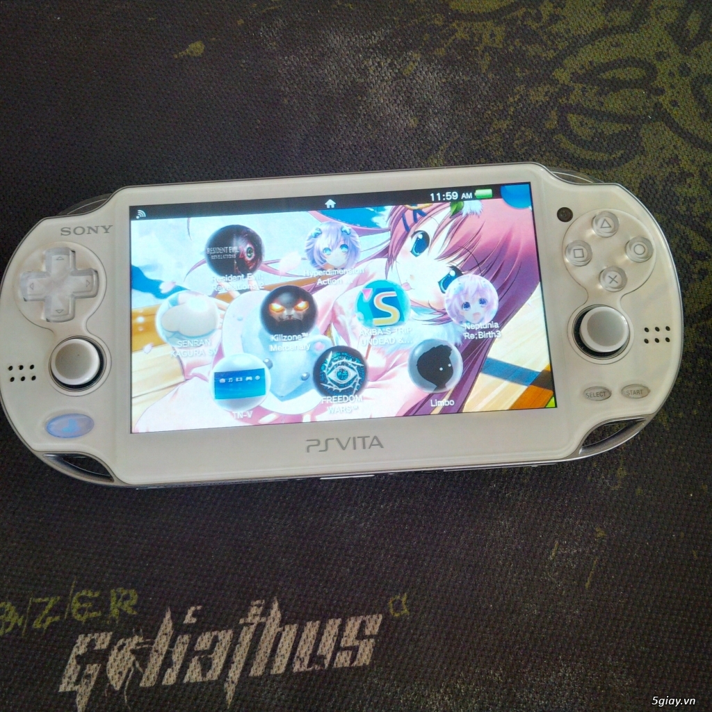 Bán PSV1000 white (JP)+thẻ 32G+acc chính chủ - 2