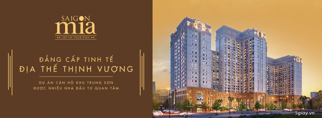 CHCC 5 sao Saigon Mia,Lavita garden,Sky Center,Vũng Tàu,8X Rainbow nội thất hoàn thiện ck cao 3%-24% - 1