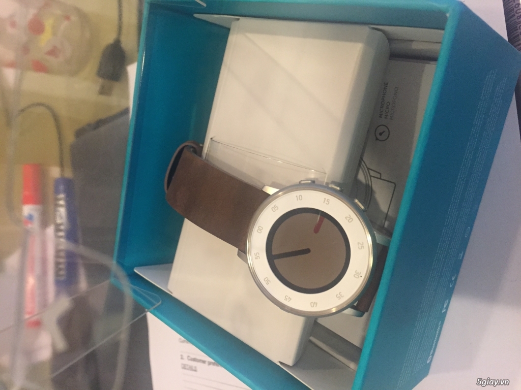 [smart watch] pebble time round 20mm (silver) full-box - BH12 thang