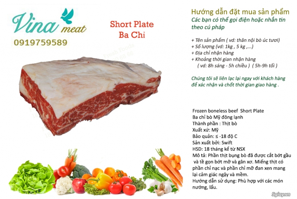 Vinameat.com  Hà Nội :bán thịt bò Mỹ , Úc nhập , lợn , gà sạch - 5