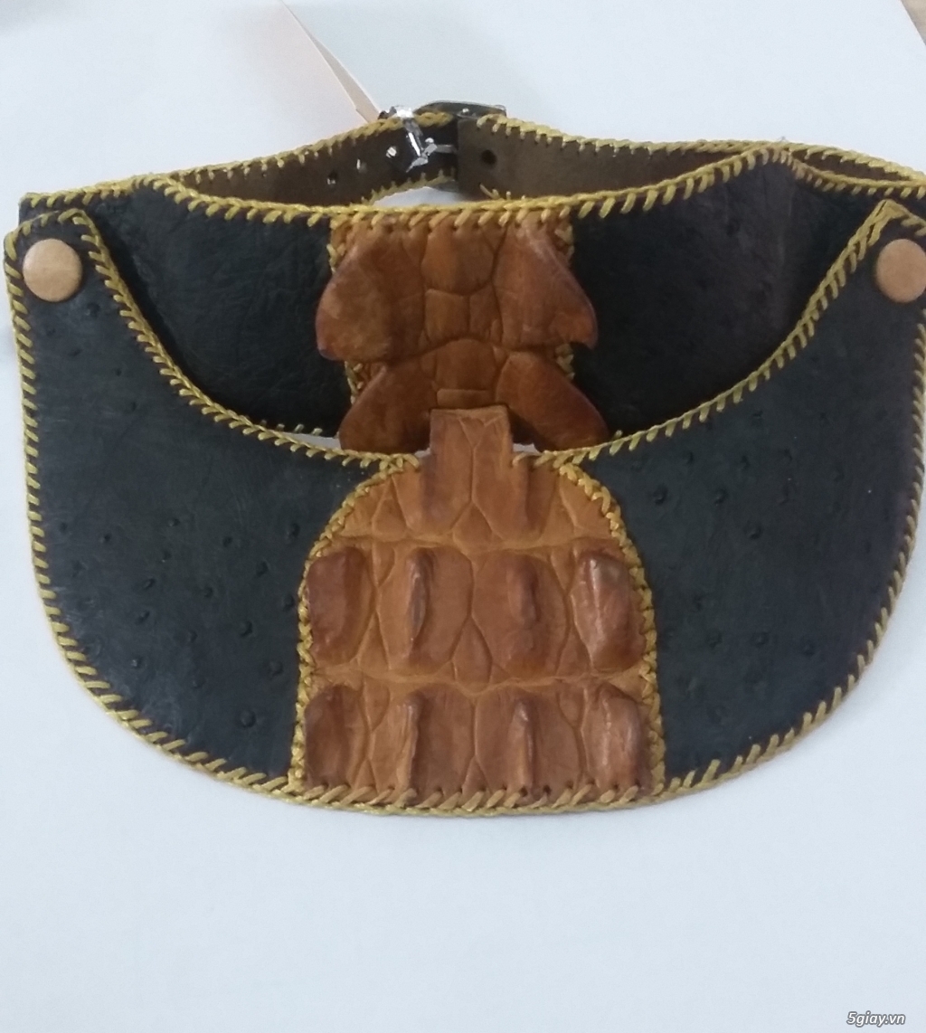 Thanh lý giảm 50%: Ví nam - nữ, dây nịch, nón,... chất liệu da đà điểu, da cừu, da trăn, da cá sấu - 11