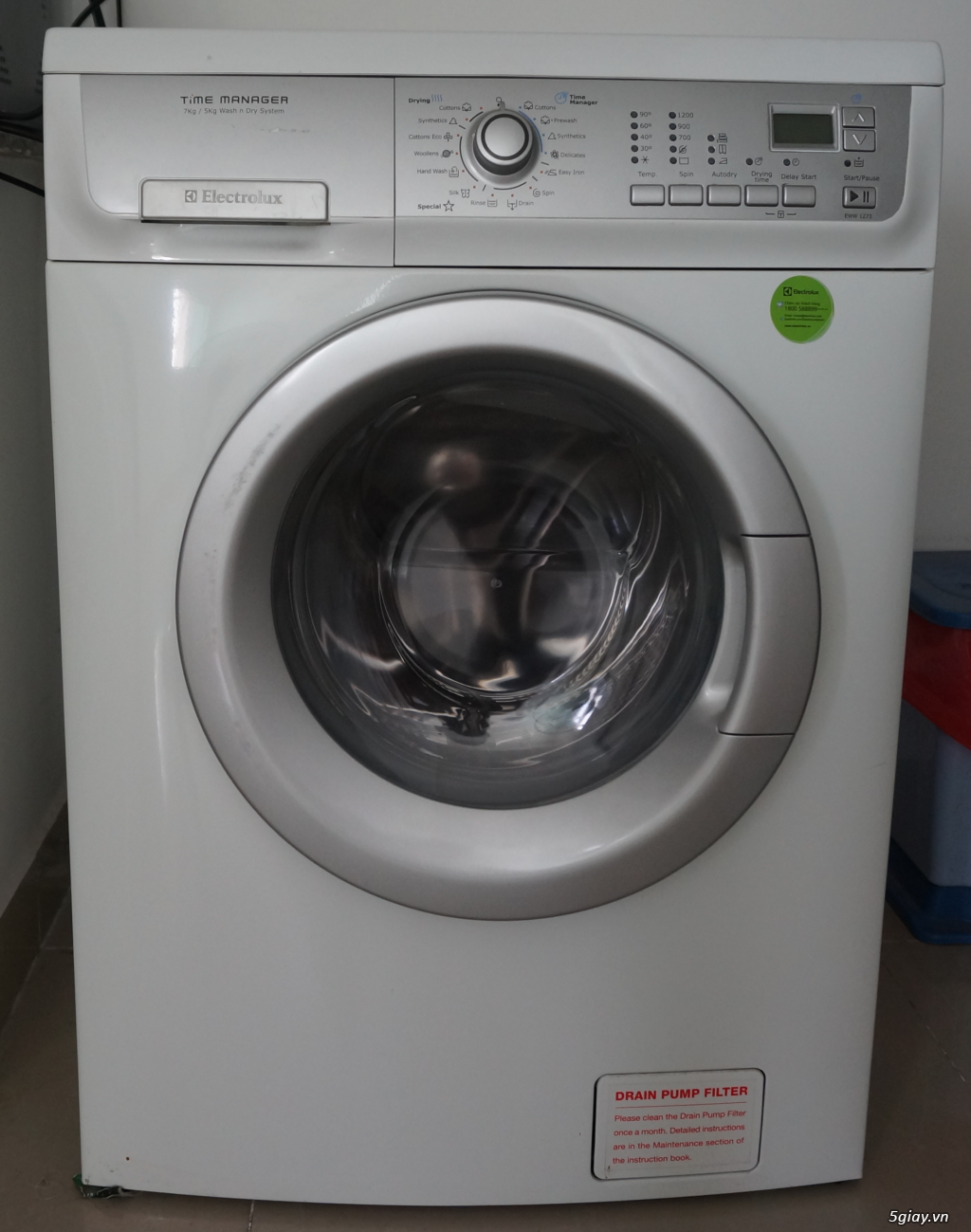 máy giặt sấy Electrolux 7Kg/5Kg
