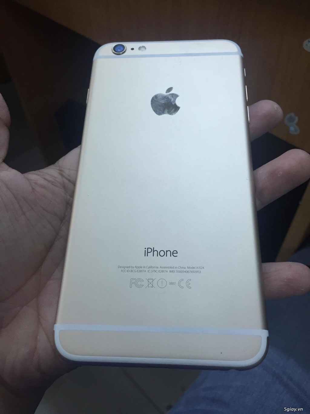 iPhone 6 plus 64g GOLD hàng VN giá 11trxxxxxxx máy zin a-z - 2