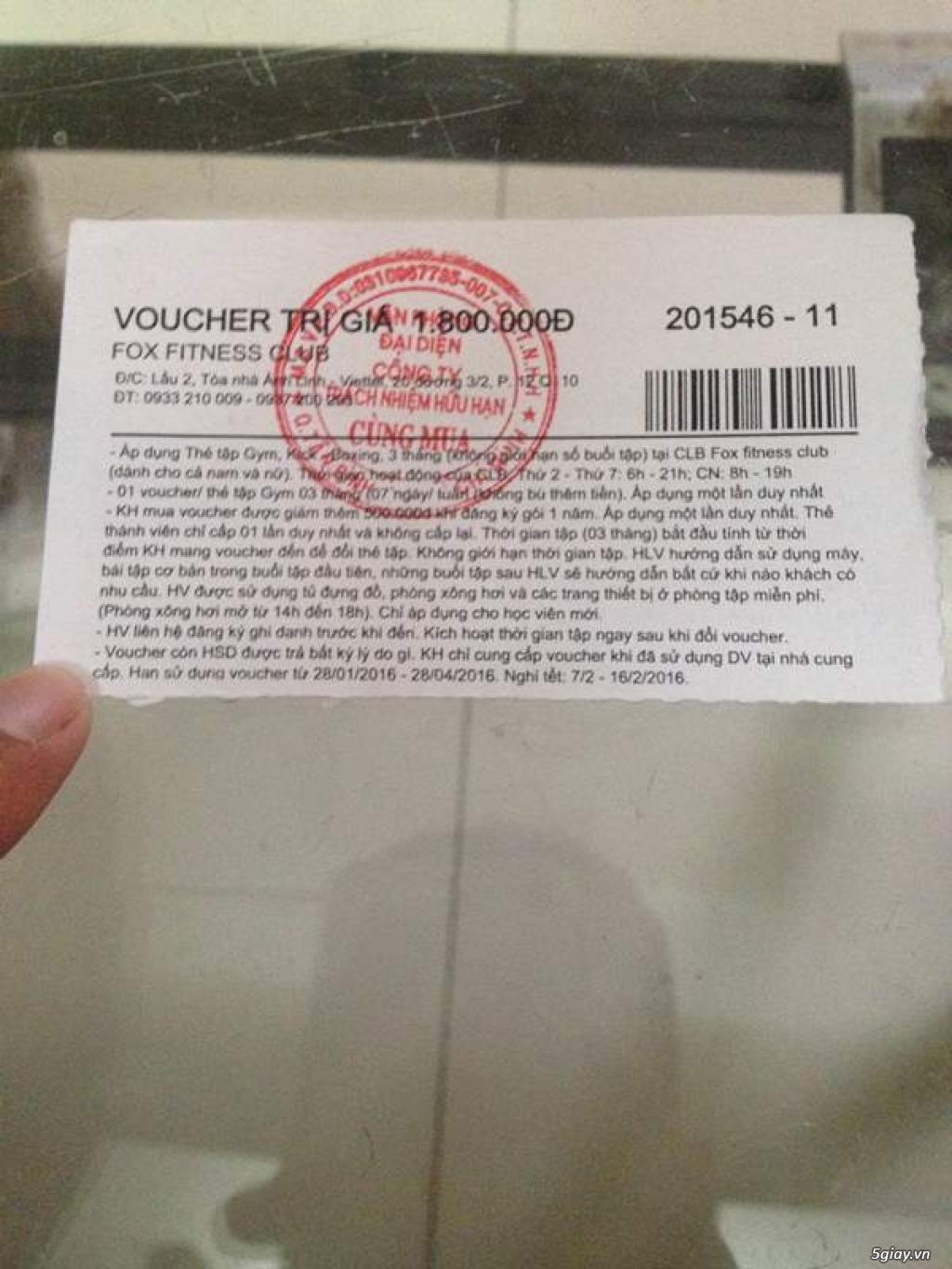 Voucher tập Gym - 1