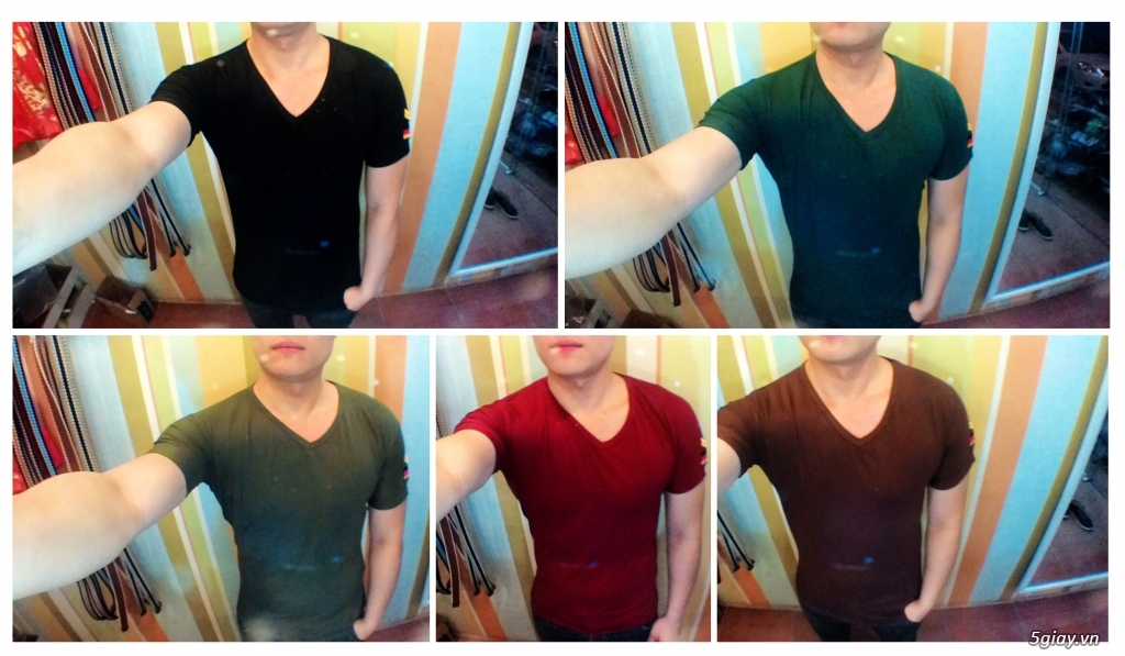 áo thun cổ tim họa tiết cờ Đức PCT_01 - 1