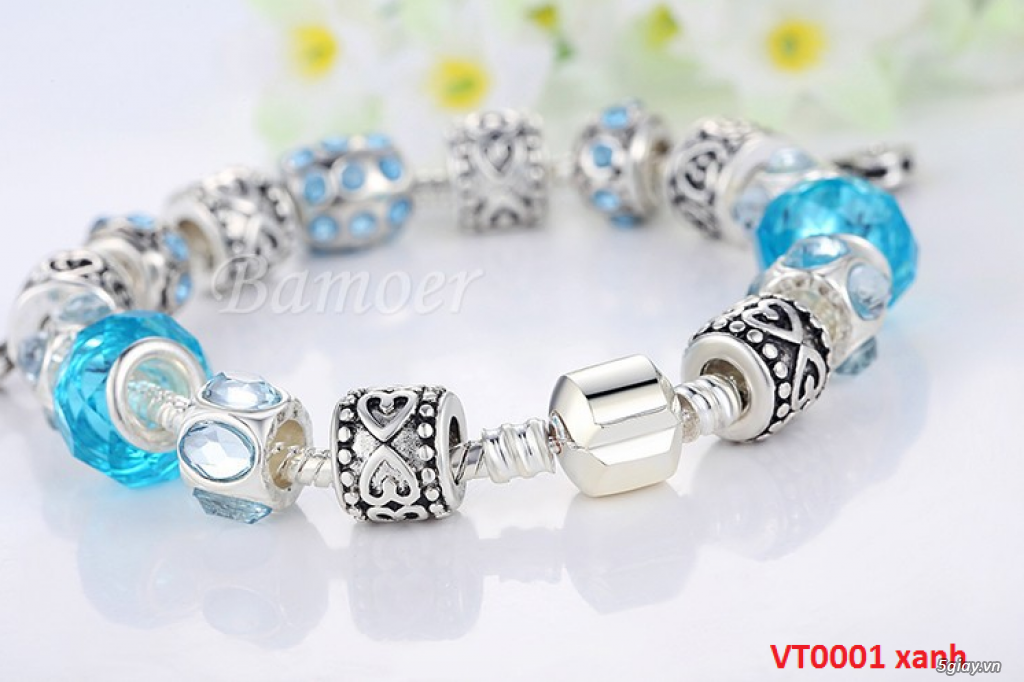 VÒNG TAY bạc chạm PHA LÊ phong cách TEEN KOREA - 4