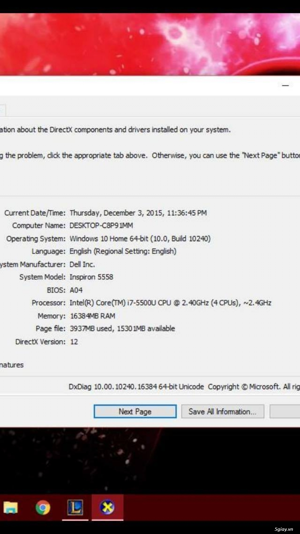 DELL INSPIRON 5558 hàng US xách tay máy khủng giá tốt - 5