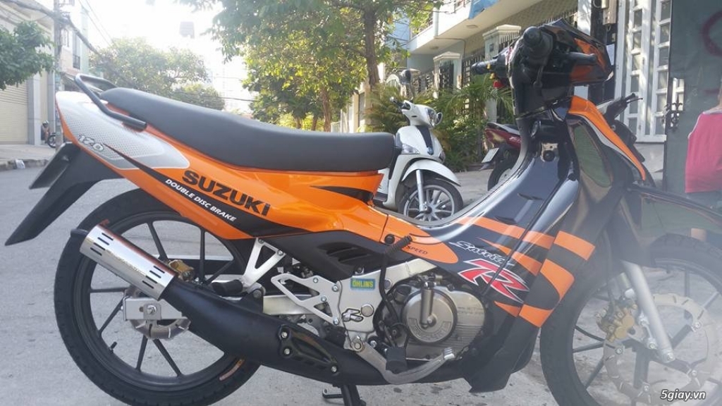 Bán xipo 120 2000 lên satria cam đen giá sinh viên - 4